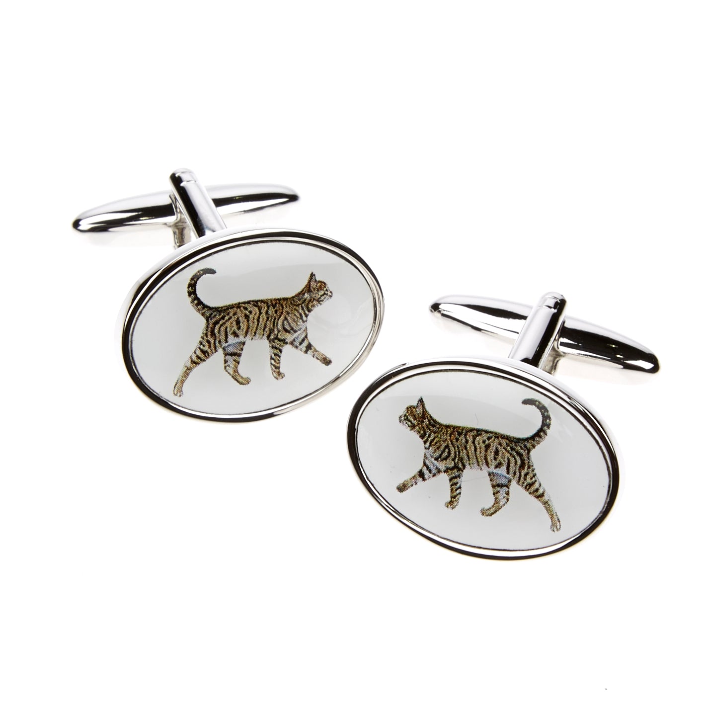 Tabby Cat Cufflinks