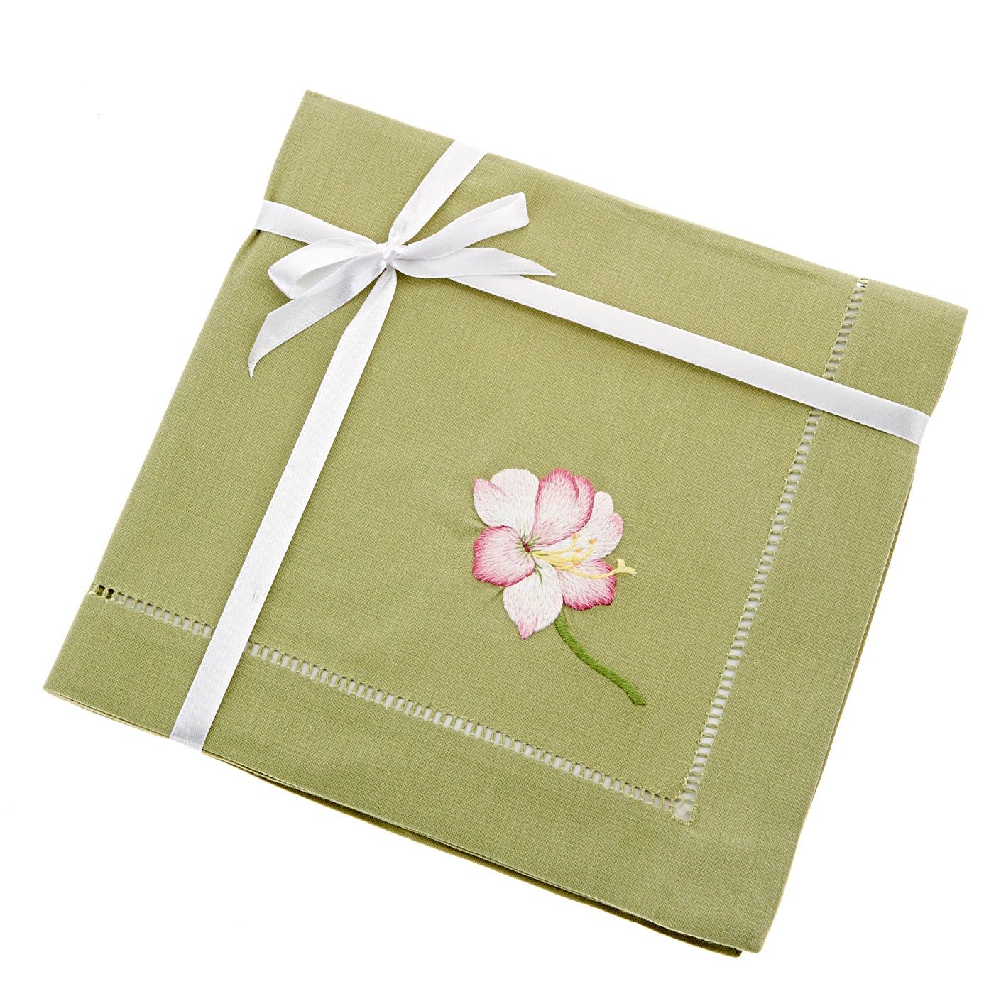 Rosa Orchideen-Blumenserviette