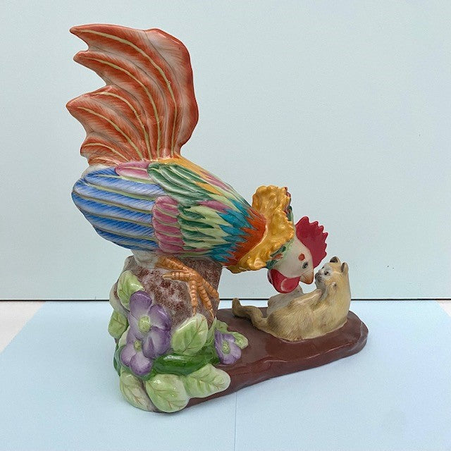 Cockerel Heavy Stone Ornament