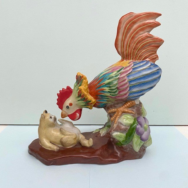 Cockerel Heavy Stone Ornament