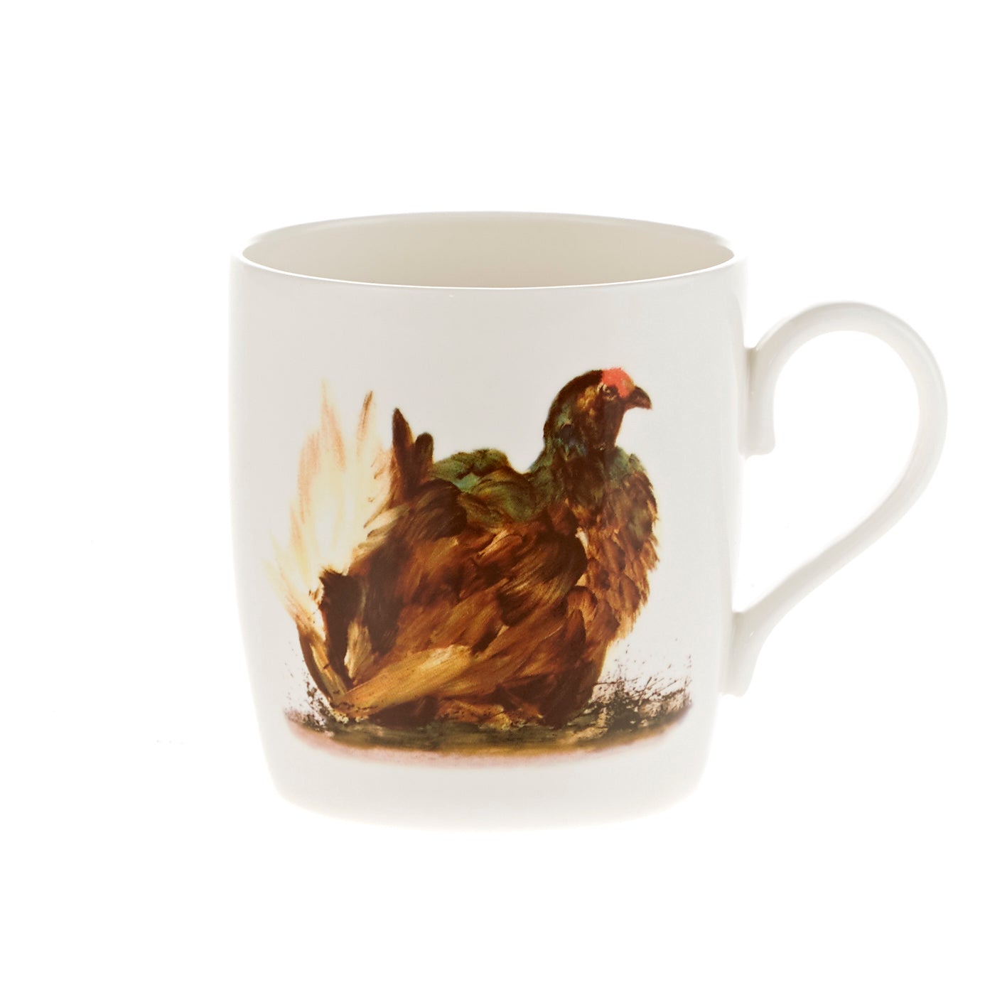 Tasse aus feinem Knochenporzellan mit der Aufschrift „Black Grouse“.