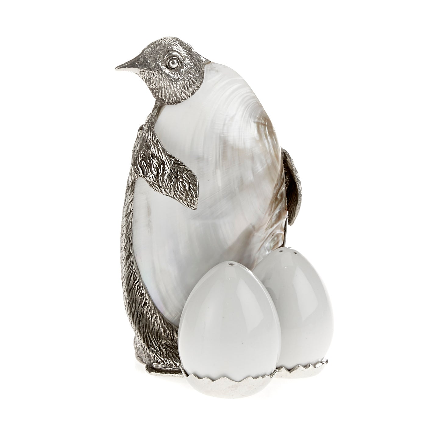 Pewter Penguin Salt and Pepper Set