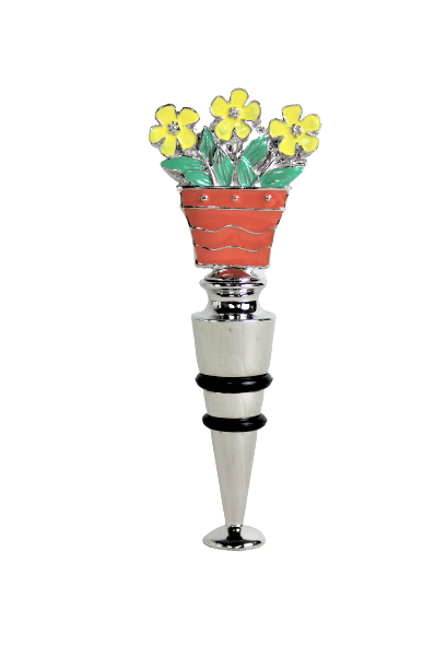 plant pot stopper Enamel Flower Pot Bottle Stopper