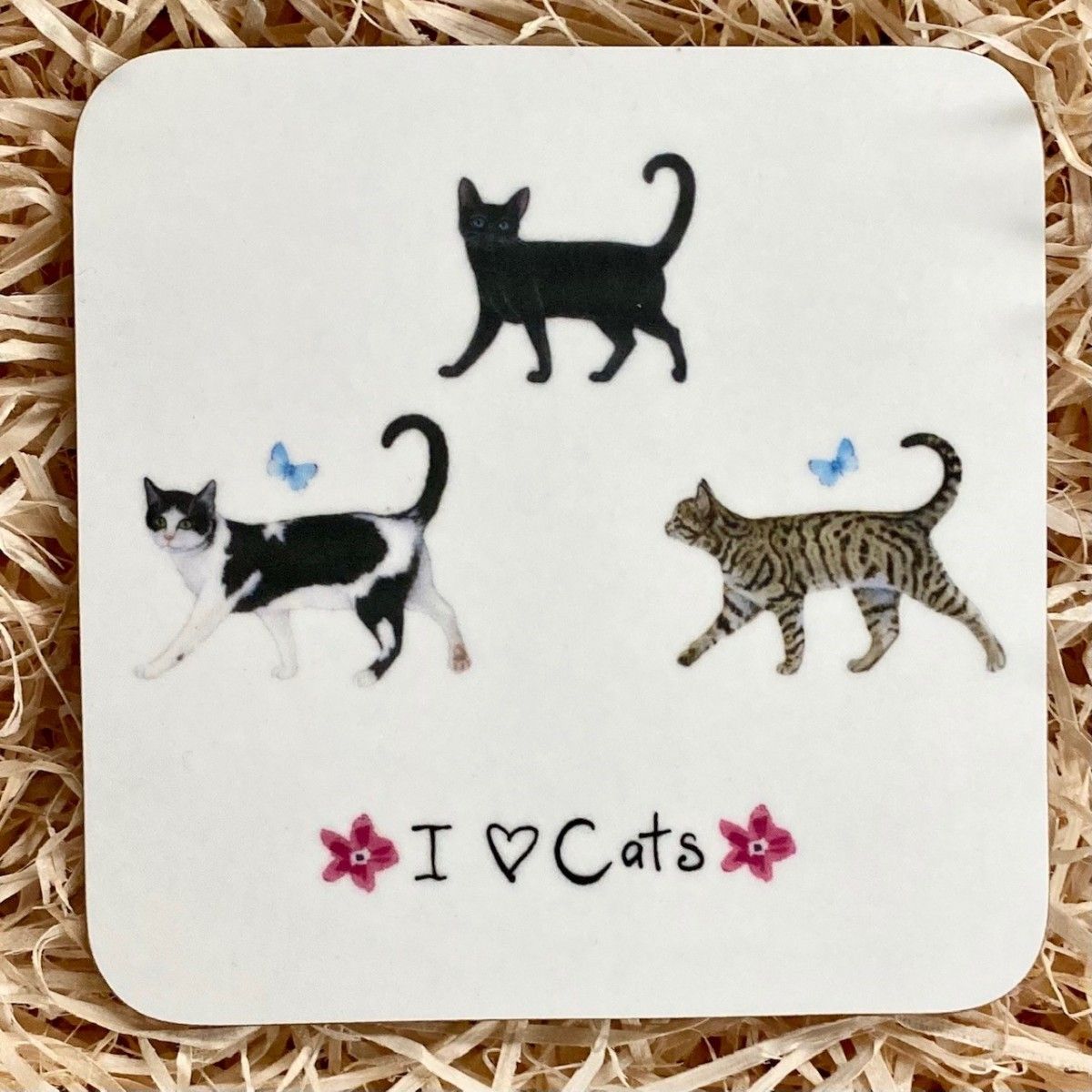 I Love Cats Coaster
