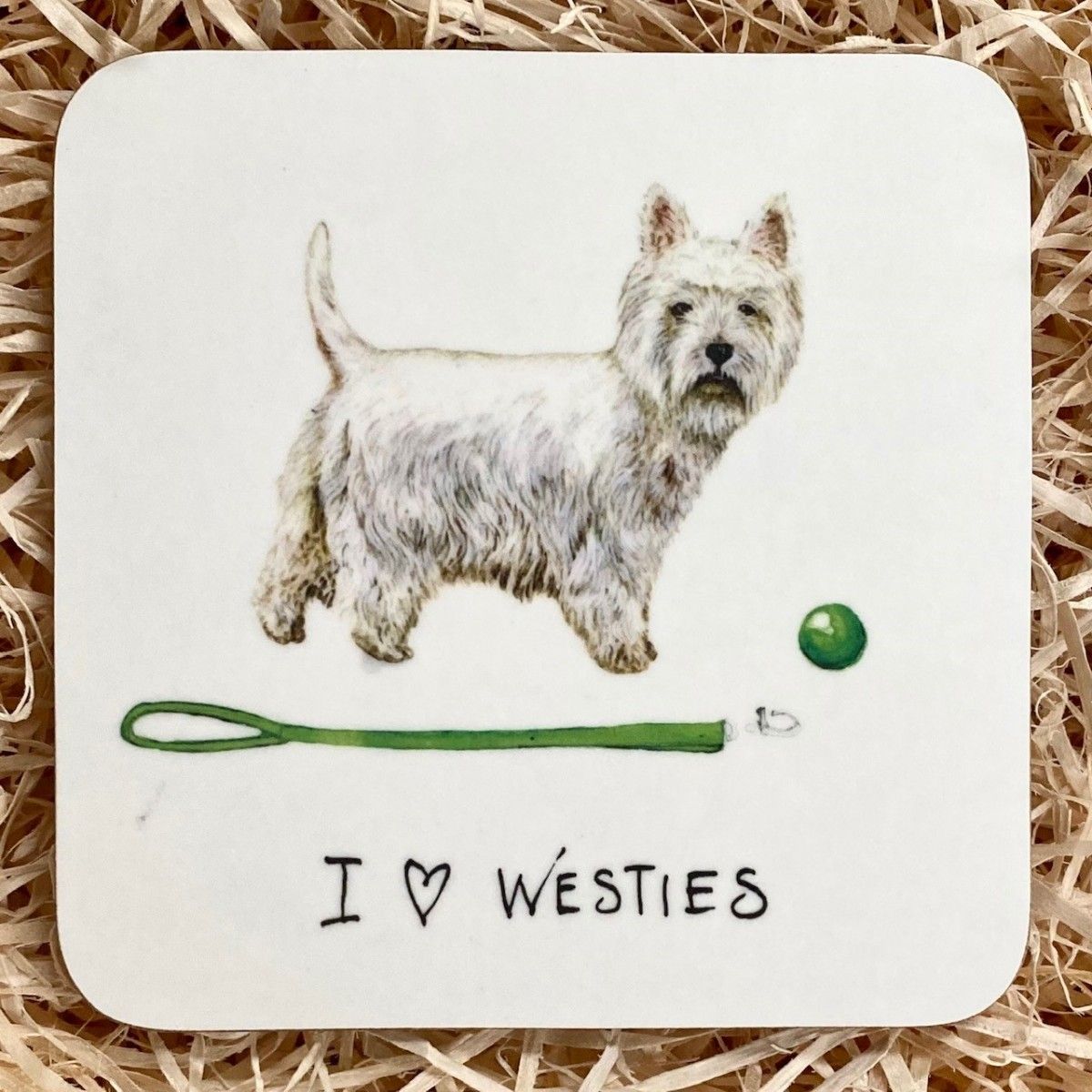 I Love Westies Coaster