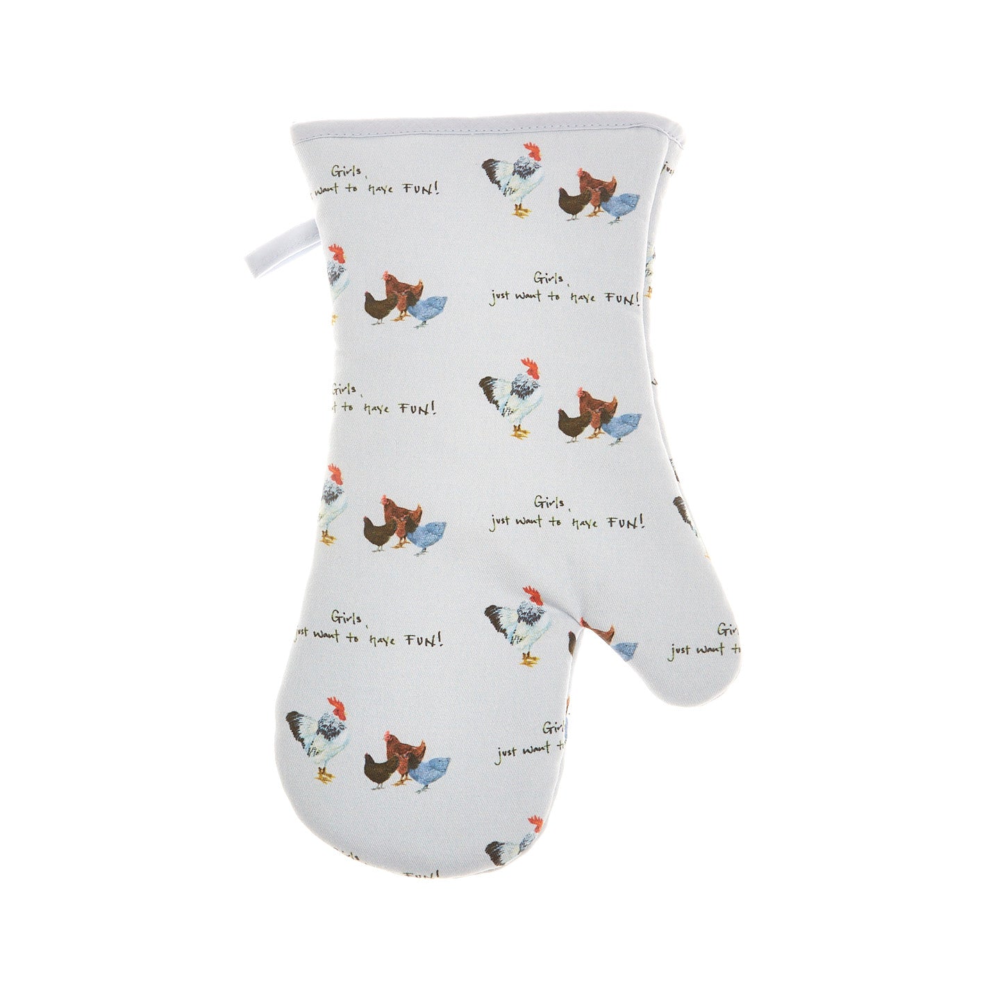 "Girls Just Want to Have Fun!" Single Oven Glove