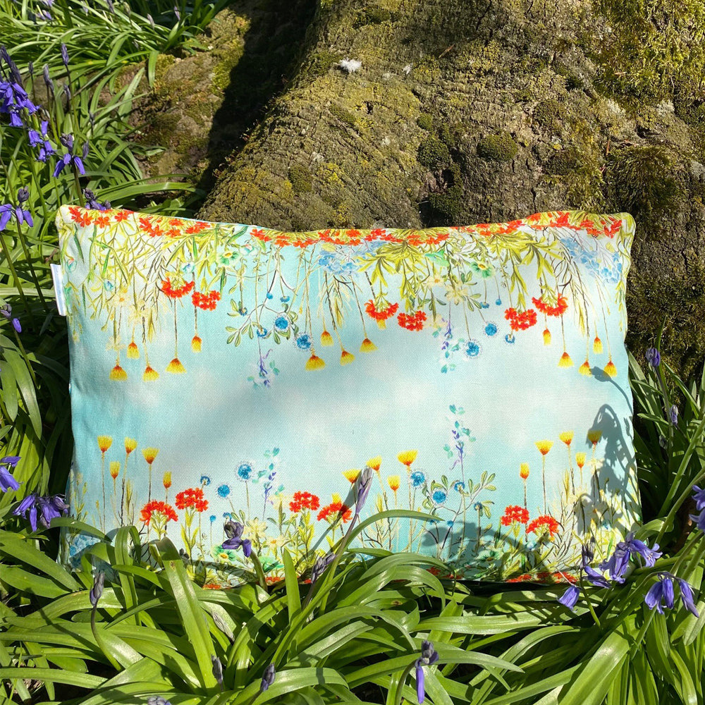 Meadow Flowers 100% Cotton Cushion