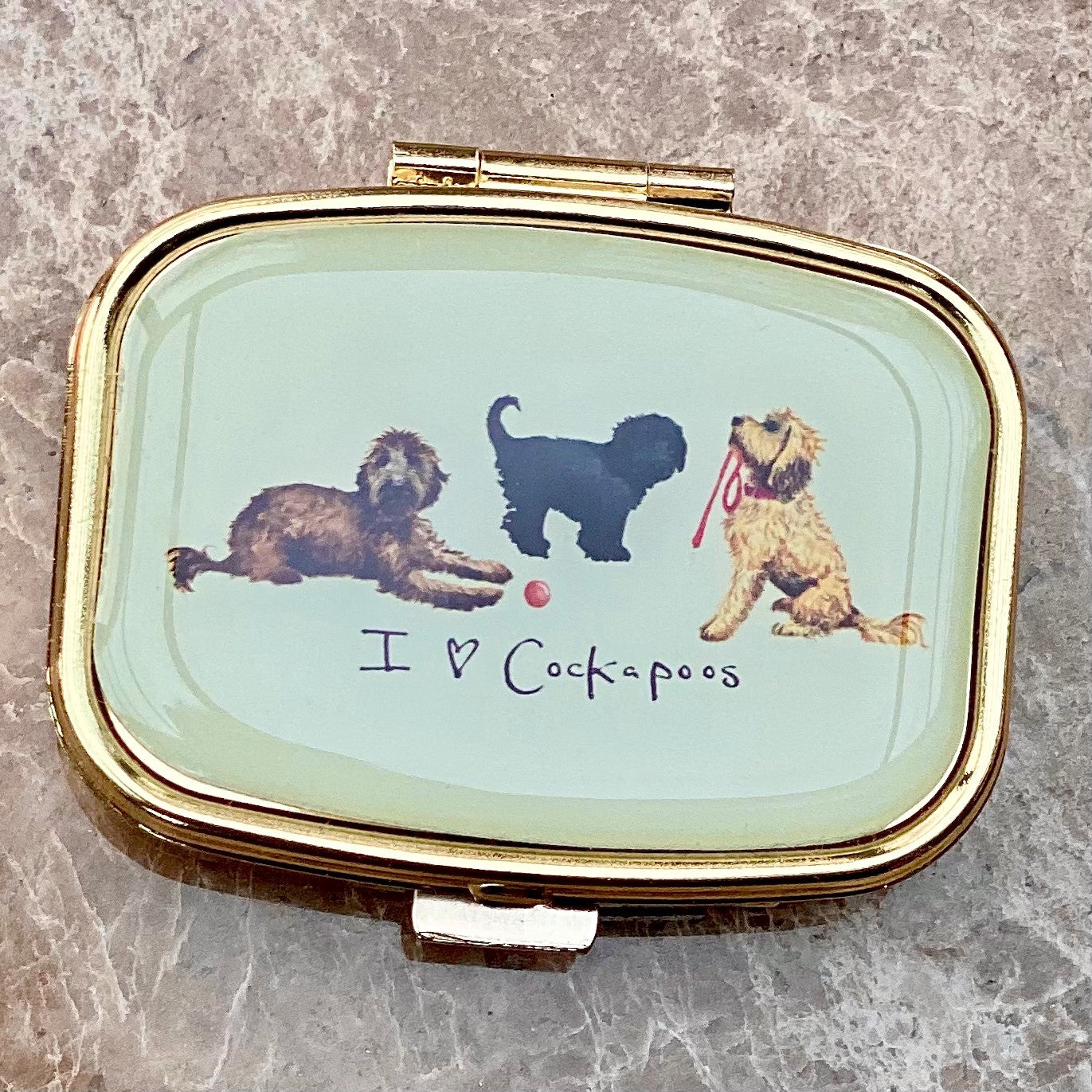 I (Heart) Cockapoos Pillbox