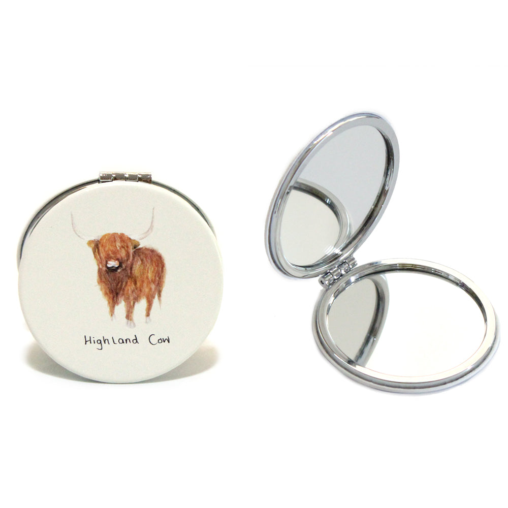 Highland Cow Compact Mirror