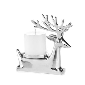Stag Pillar Candle Holder