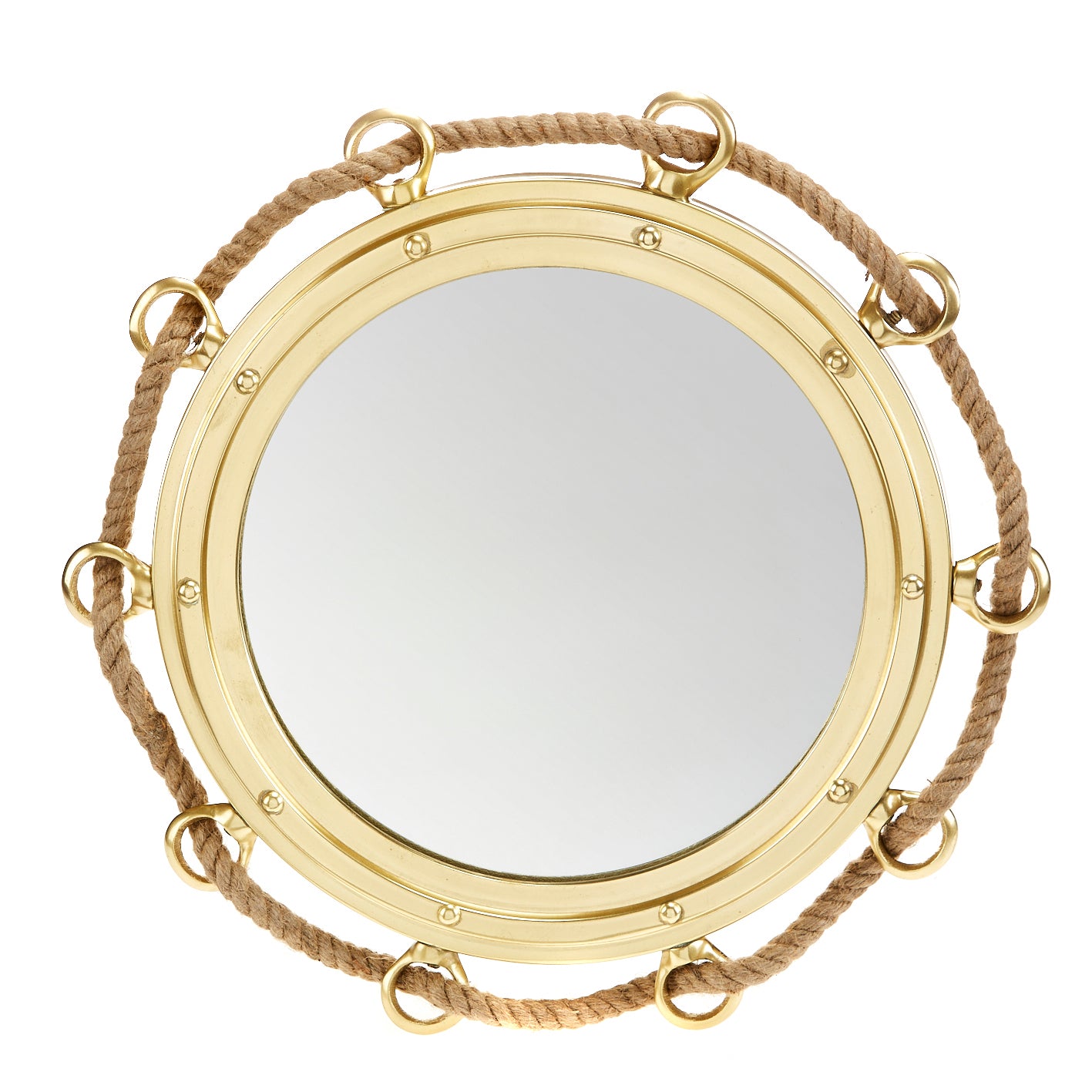 Porthole Mirror with Rope