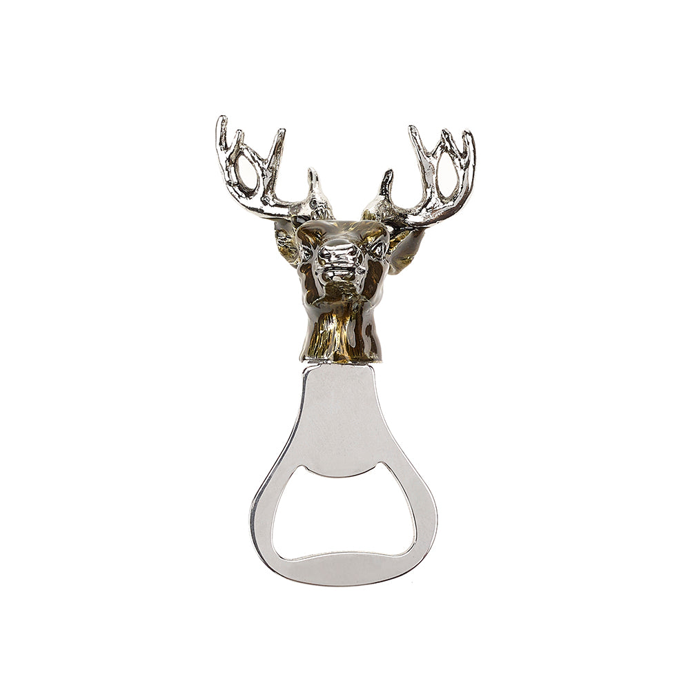 Stag Brown Enamel Bottle Opener