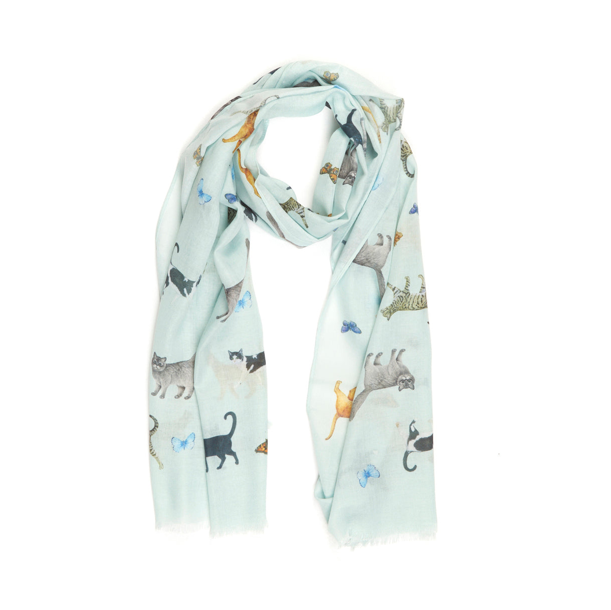 Cats and Butterflies Scarf