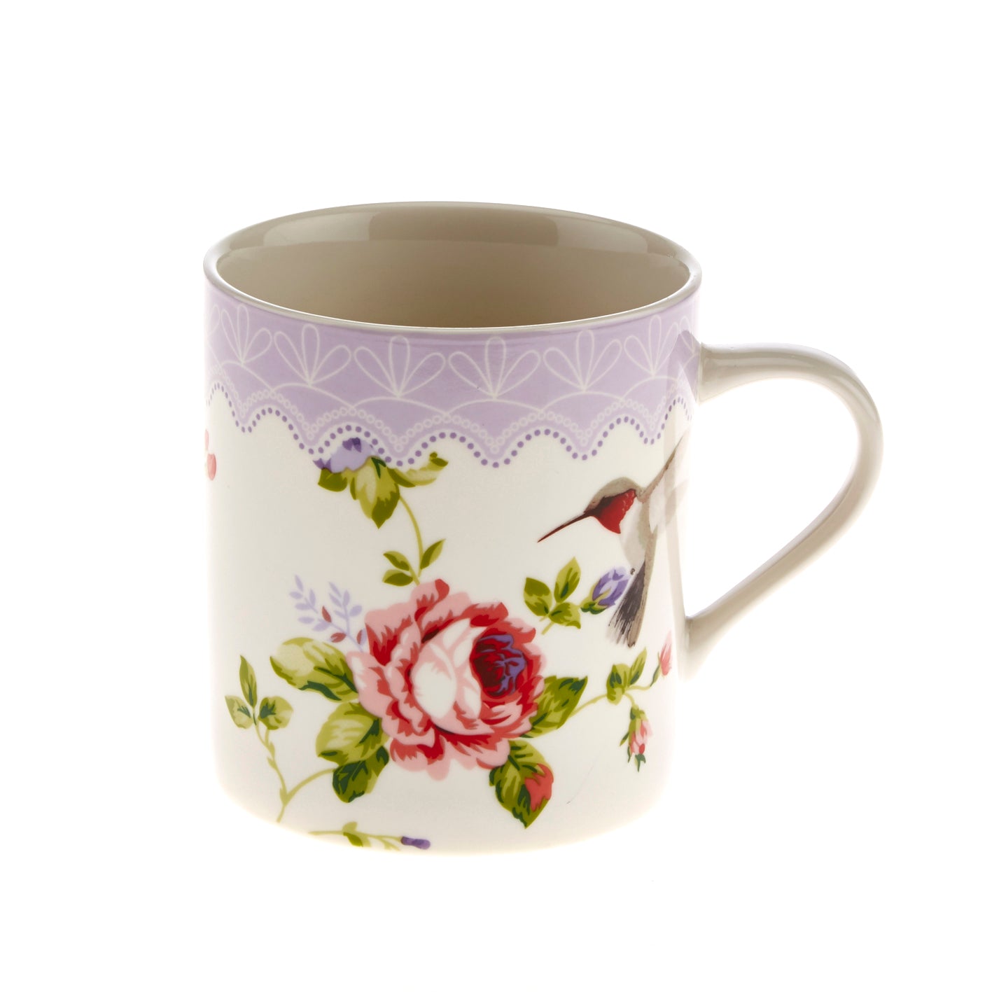 Hummingbird with Roses Mug