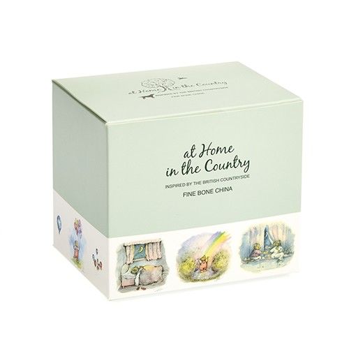 Tasse aus feinem Knochenporzellan mit Einbruch der Dunkelheit