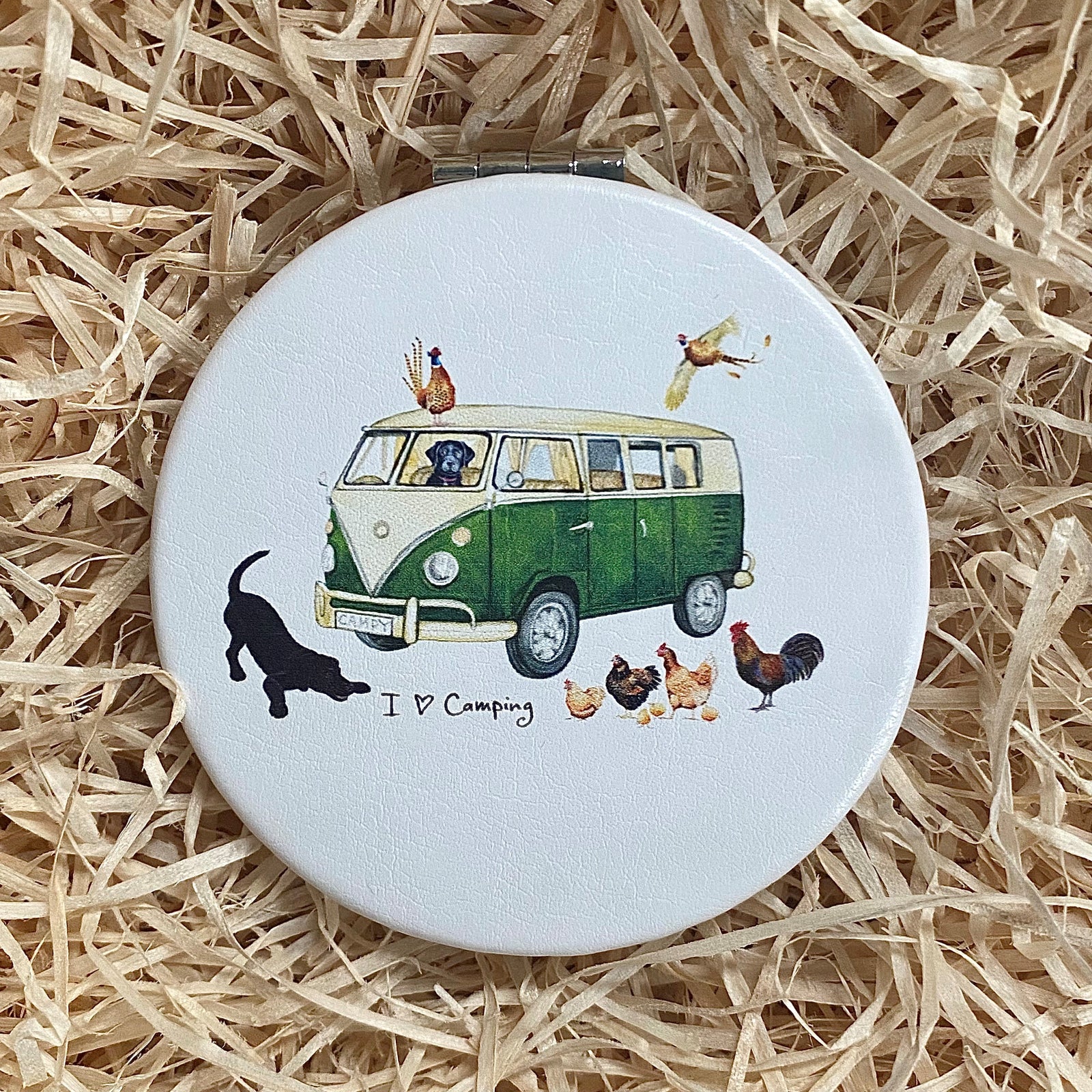 I (Heart) Camping Compact Mirror