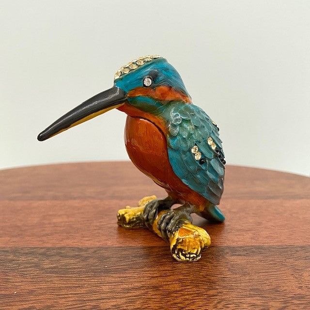 Kingfisher Enamel Box