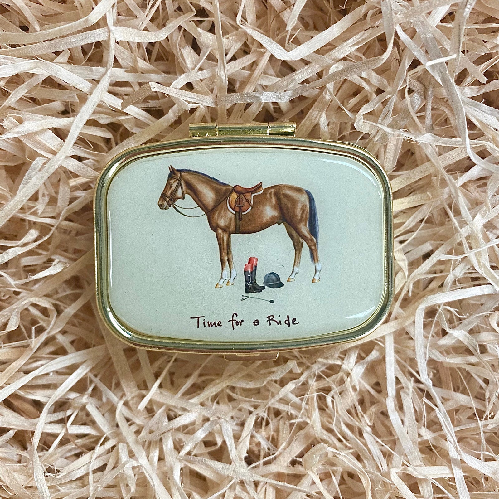 Time for a Ride Pillbox